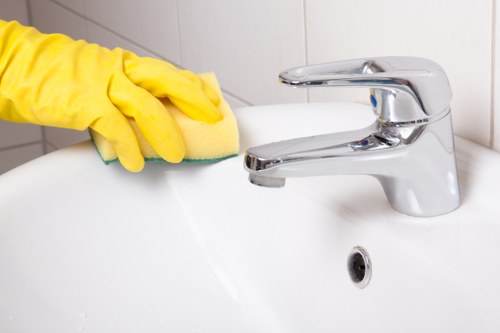 House cleaning routine checklist on a kitchen counter