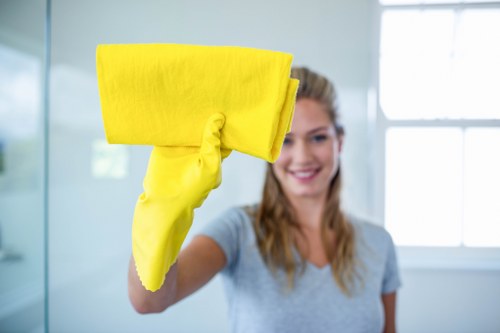Seasonal window cleaning for a home with clear reflections