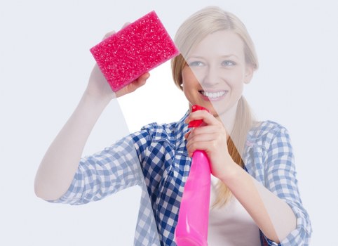 One off cleaning preparation in a tidy home